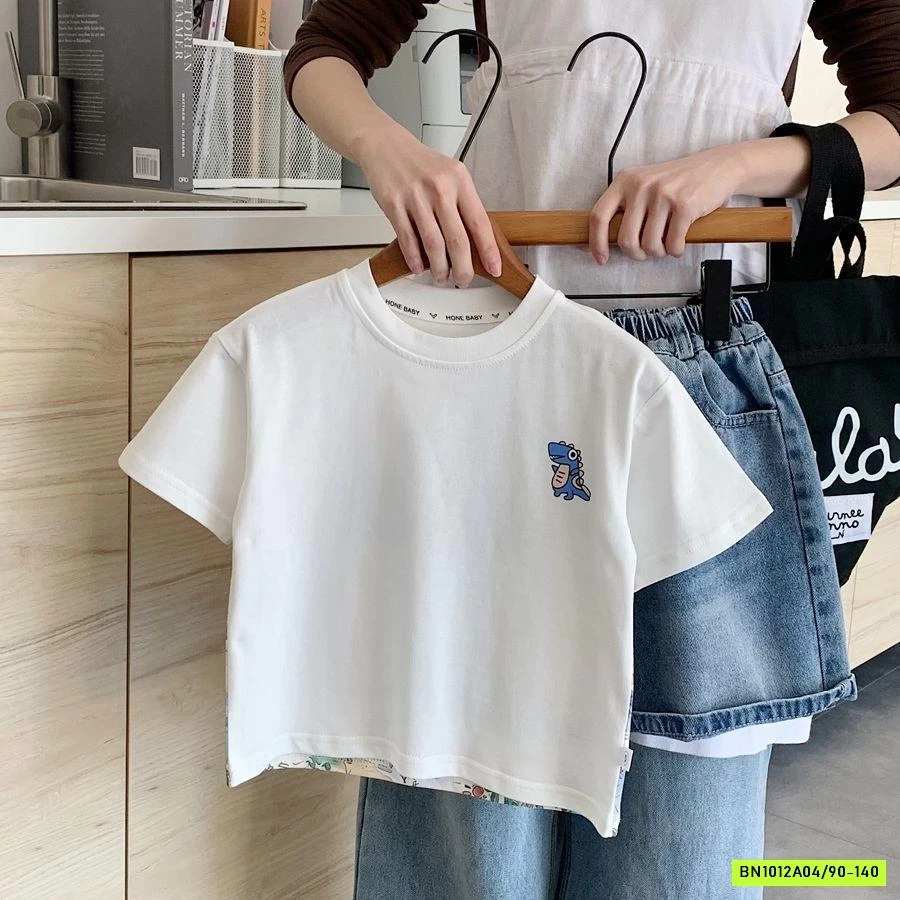 ÁO THUN KHỦNG LONG LƯNG IN SAU