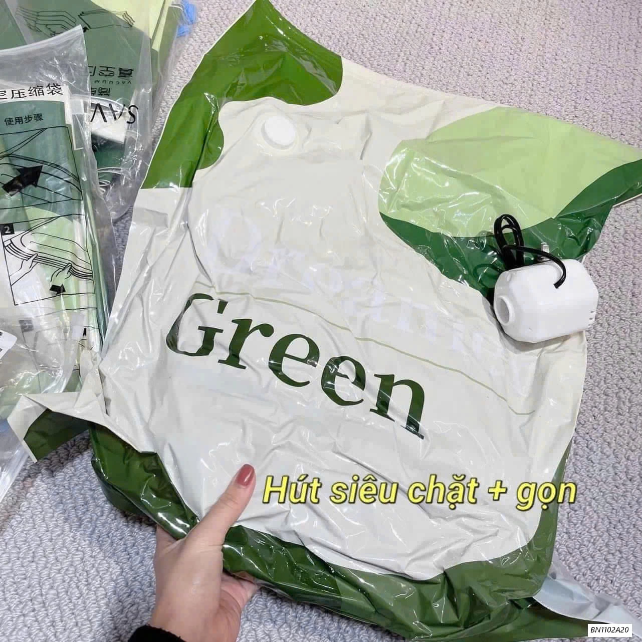 COMBO HÚT CHÂN KHÔNG 6 TÚI + 1 BƠM ĐIỆN