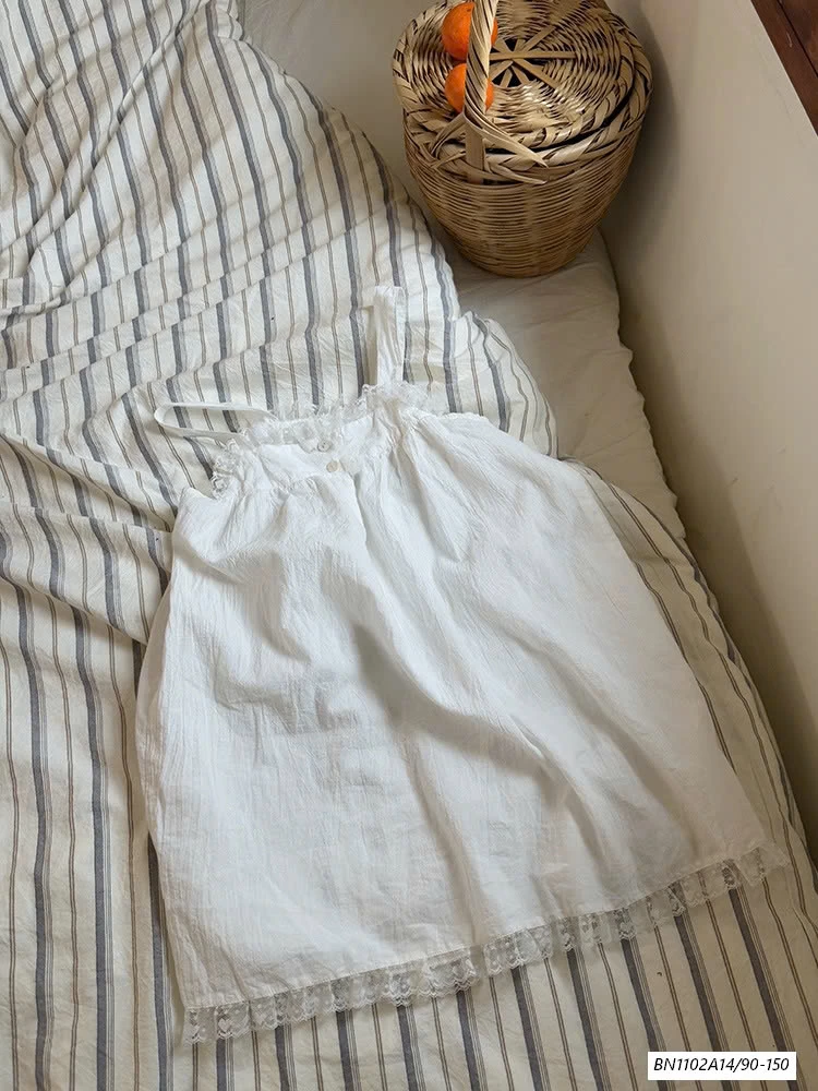 ĐẦM THÔ MỀM 2 DÂY TRẮNG