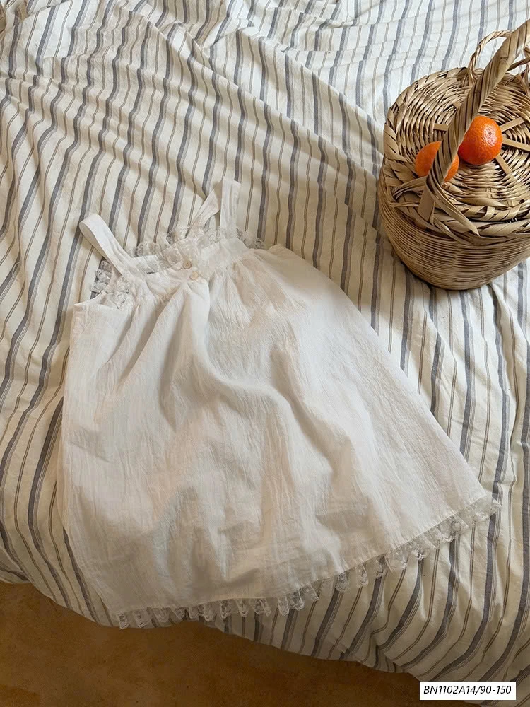 ĐẦM THÔ MỀM 2 DÂY TRẮNG