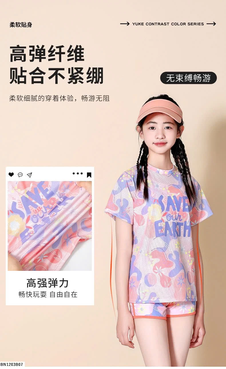 BỘ BƠI LƯỚI 3 CHI TIẾT BÉ GÁI