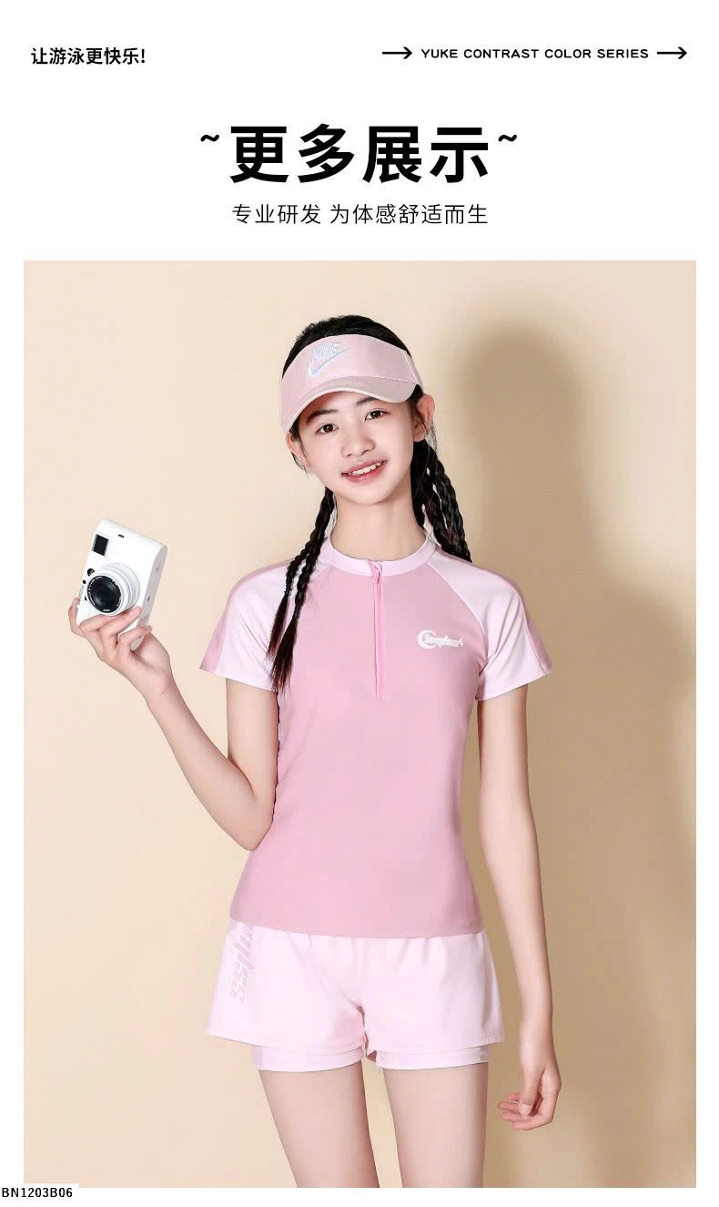 BỘ BƠI BÉ GÁI CỔ KHÓA