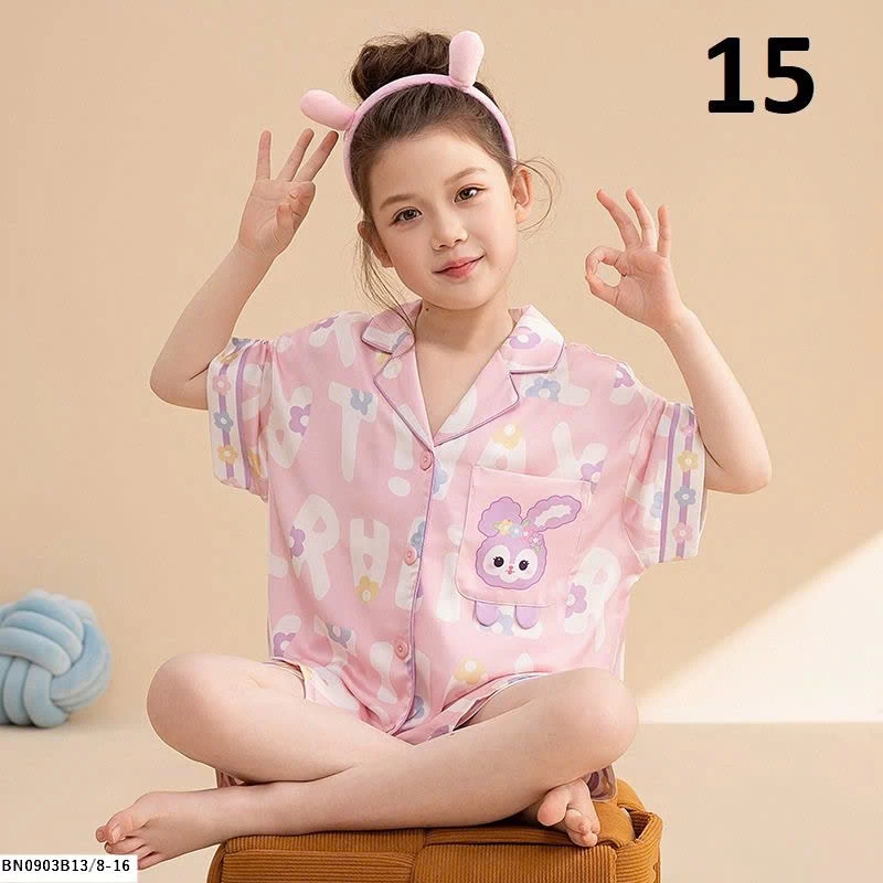 BỘ PIJAMA CHO BÉ GÁI SZ ĐẠI