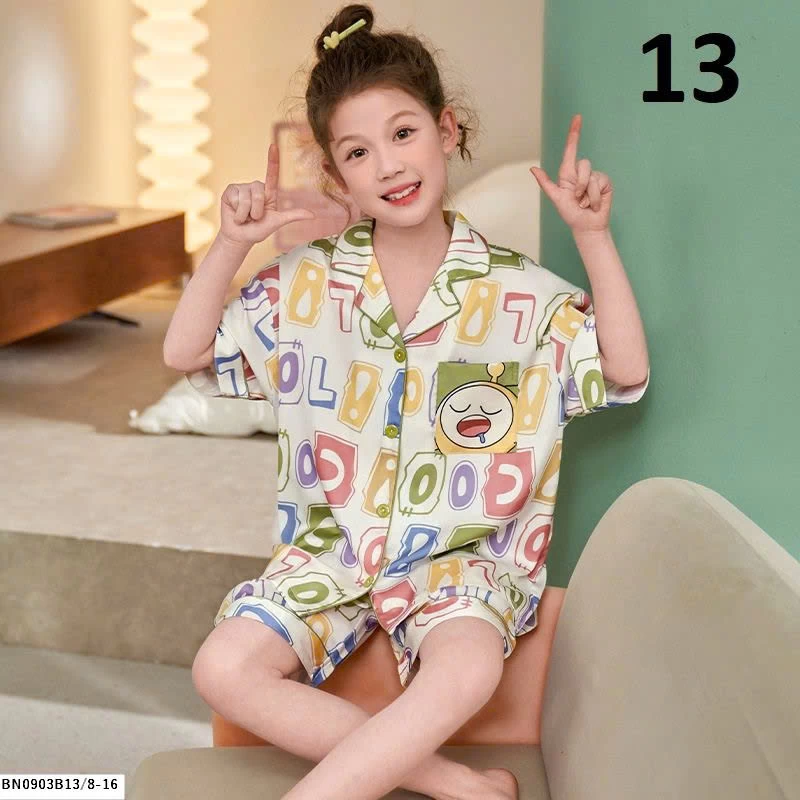 BỘ PIJAMA CHO BÉ GÁI SZ ĐẠI