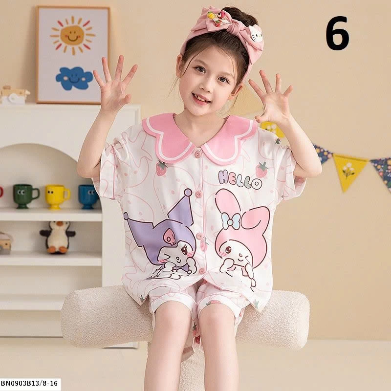 BỘ PIJAMA CHO BÉ GÁI SZ ĐẠI