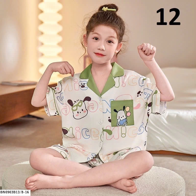 BỘ PIJAMA CHO BÉ GÁI SZ ĐẠI