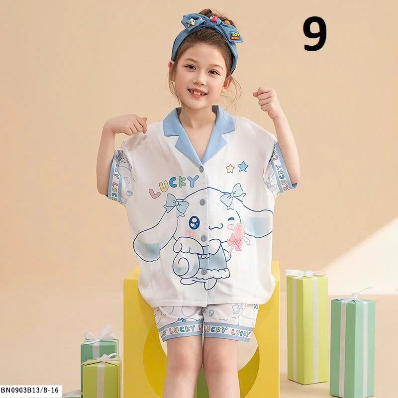 BỘ PIJAMA CHO BÉ GÁI SZ ĐẠI