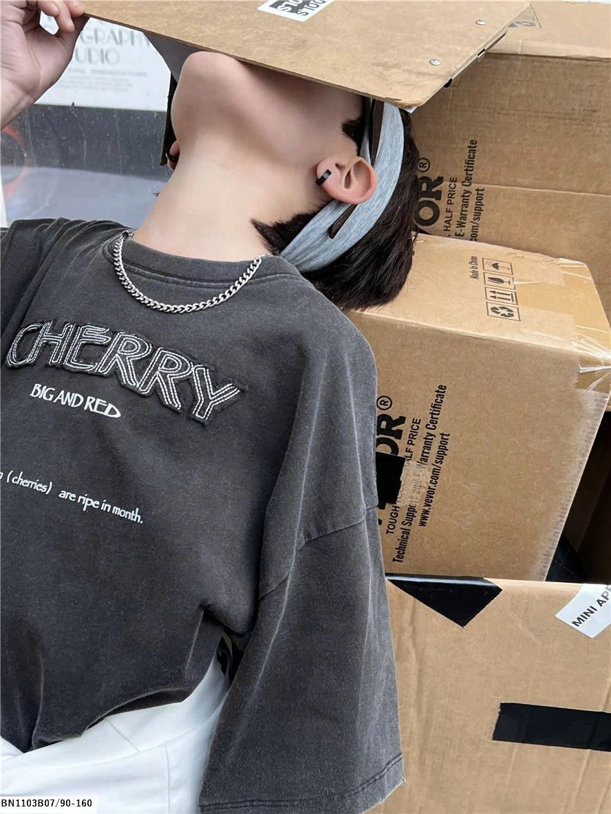 ÁO THUN IN CHỮ CHERRY SNIDOL