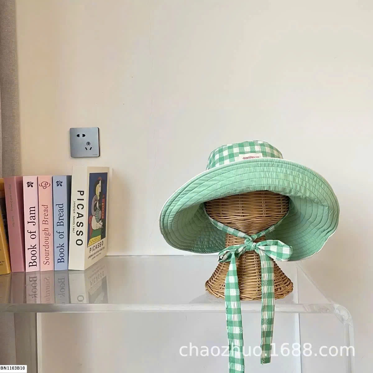 MŨ VÀNH KẺ CARO PHỐI MÀU