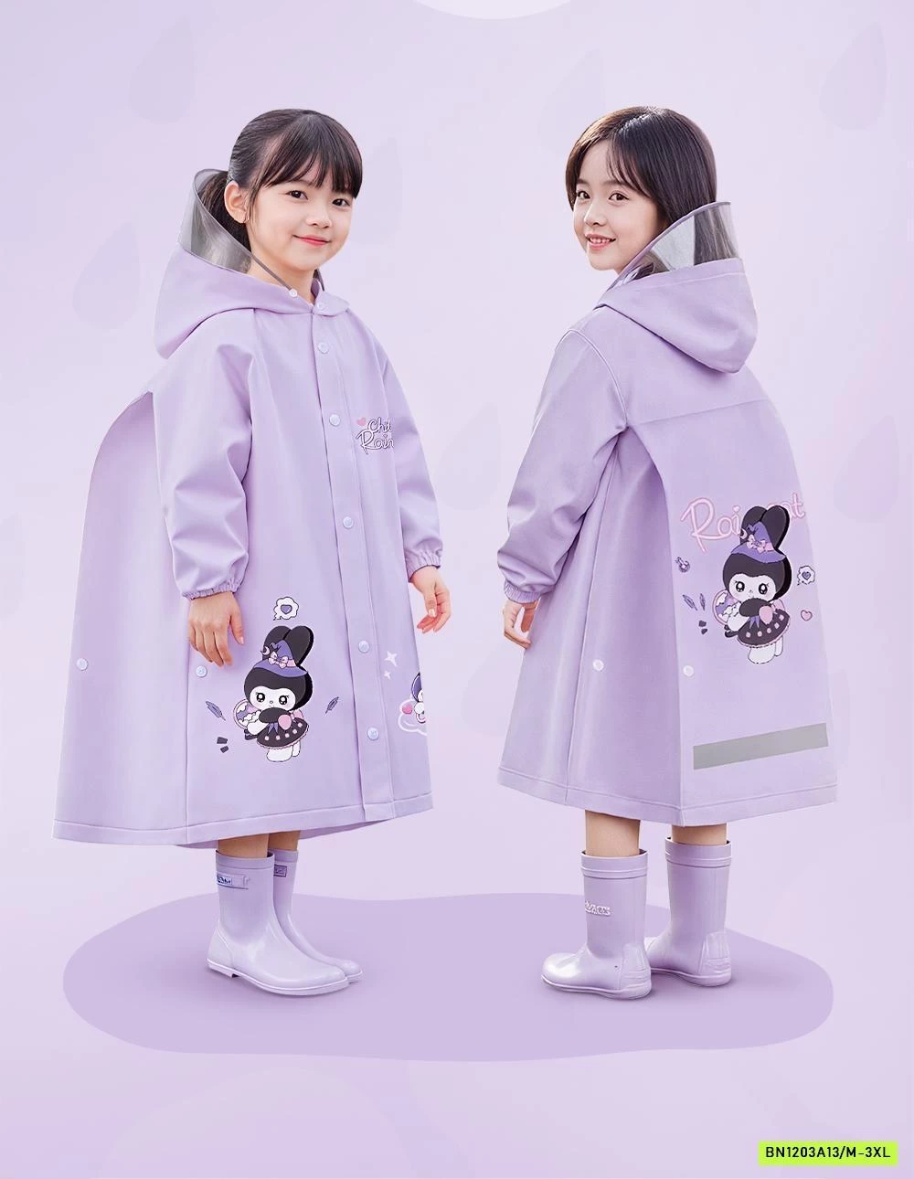 ÁO MƯA CHO BÉ CÓ CHỖ ĐEO BALO