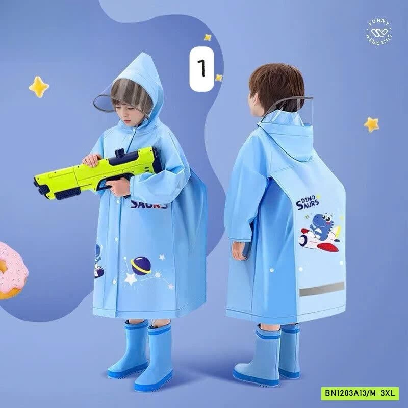 ÁO MƯA CHO BÉ CÓ CHỖ ĐEO BALO