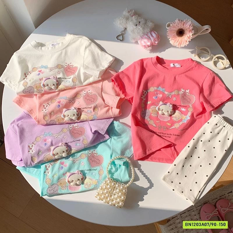 ÁO THUN GẮN GẤU KUTE