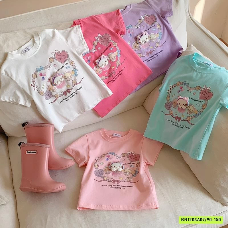 ÁO THUN GẮN GẤU KUTE