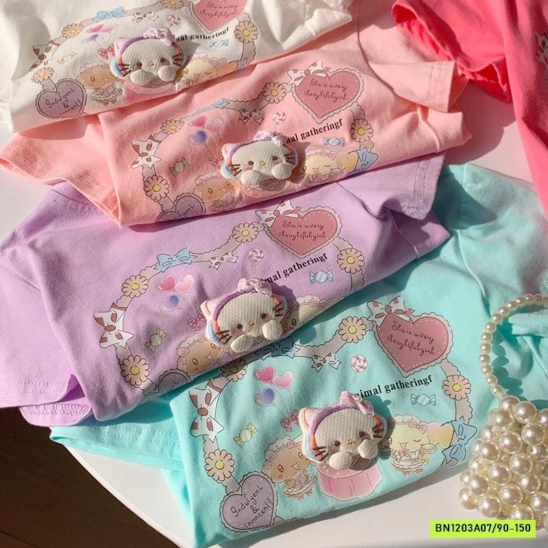 ÁO THUN GẮN GẤU KUTE