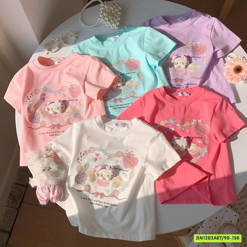 ÁO THUN GẮN GẤU KUTE