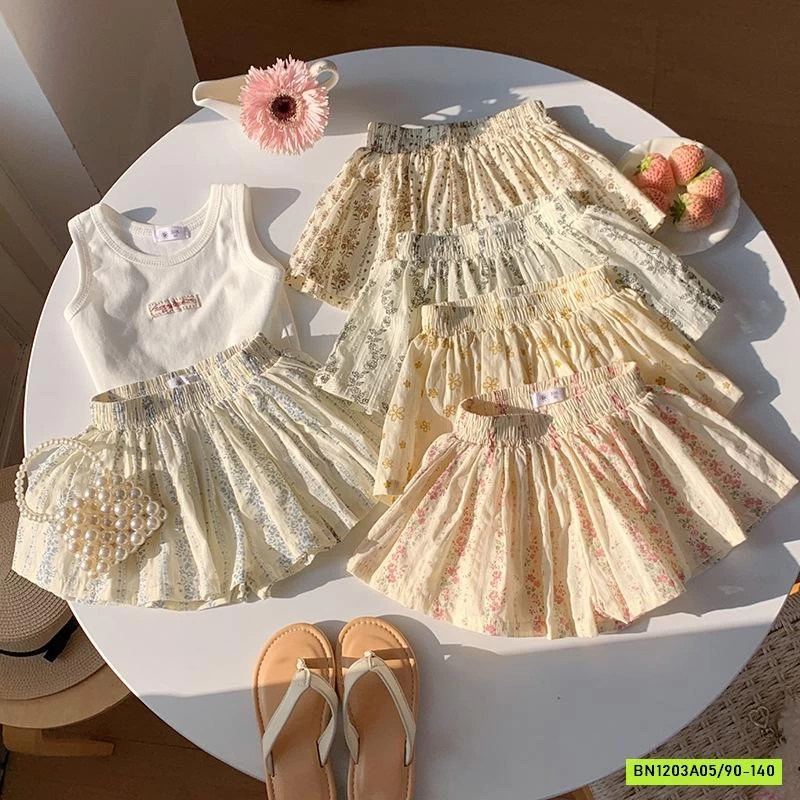 QUẦN VÁY HOA NHÍ MẪU MỚI