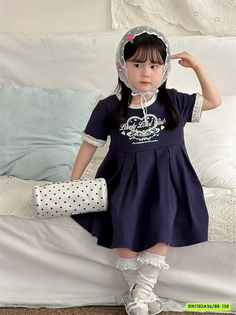 ĐẦM COTTON XẾP LY XÒE XINH XẮN