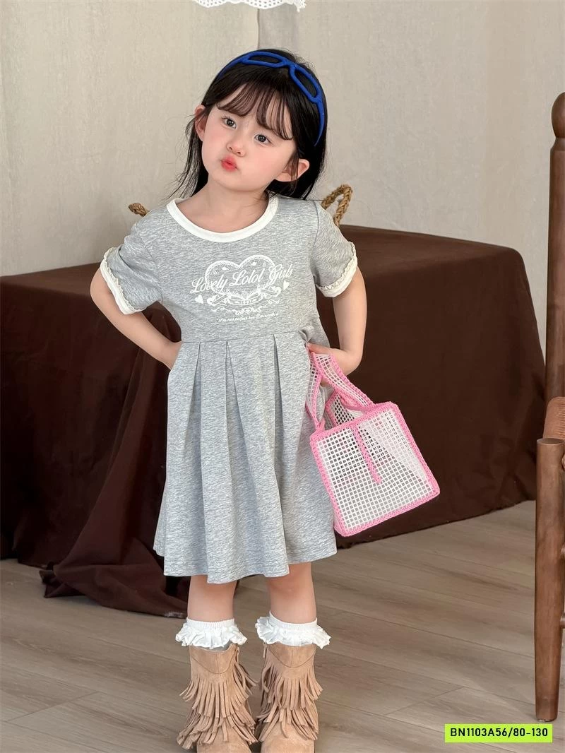 ĐẦM COTTON XẾP LY XÒE XINH XẮN