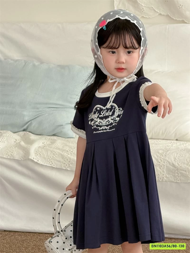 ĐẦM COTTON XẾP LY XÒE XINH XẮN