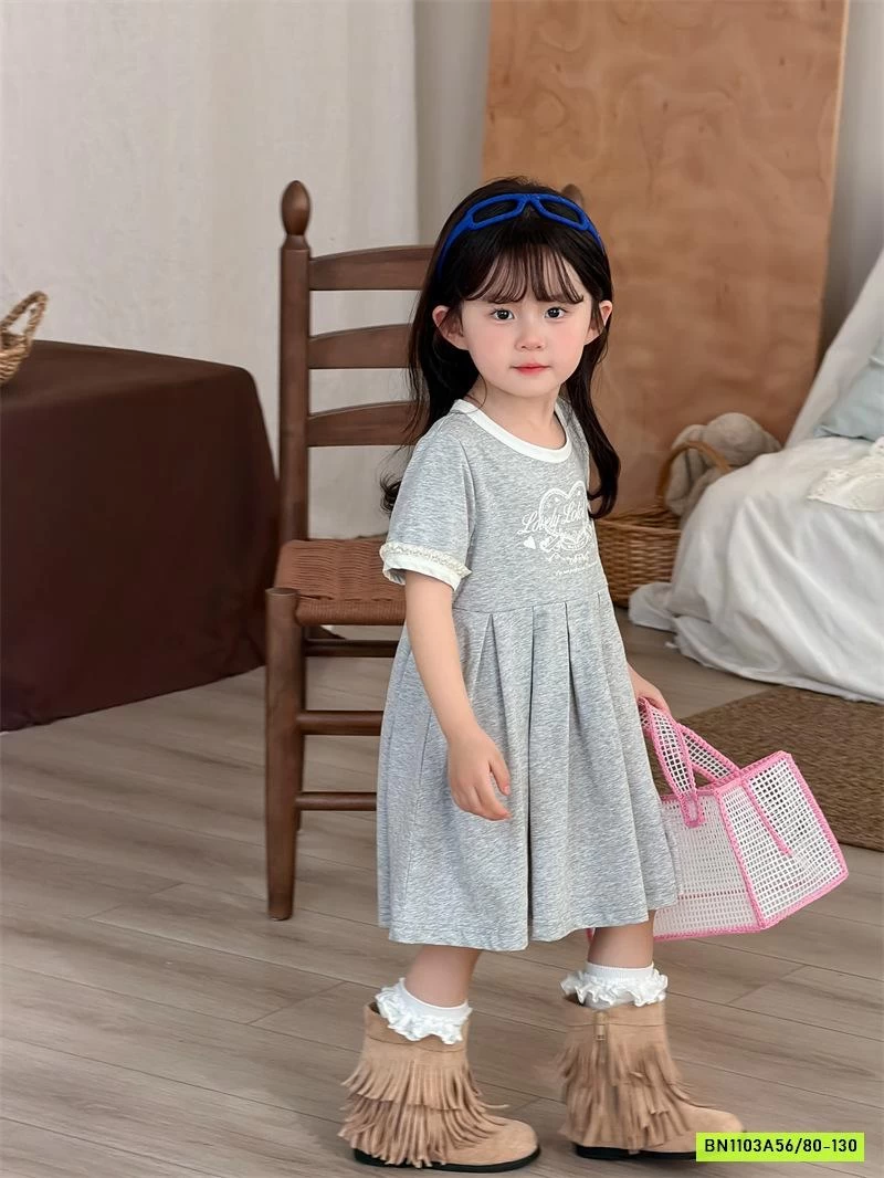 ĐẦM COTTON XẾP LY XÒE XINH XẮN