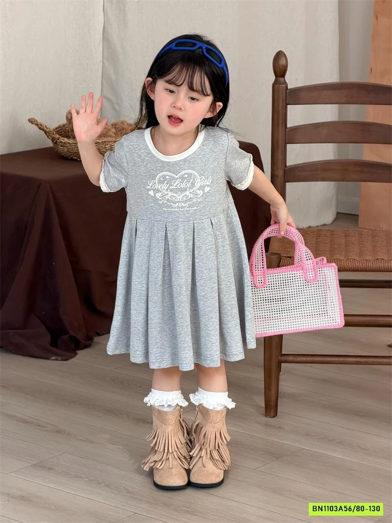 ĐẦM COTTON XẾP LY XÒE XINH XẮN