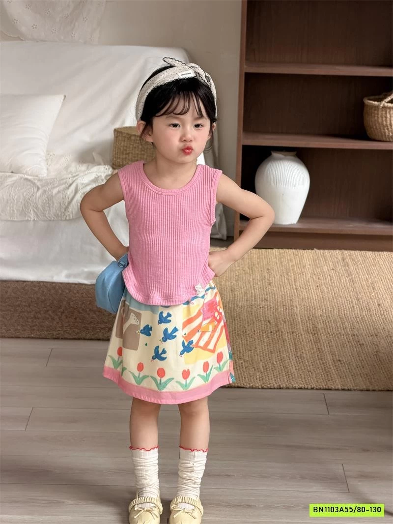 CHÂN VÁY HỌA TIẾT XINH XẮN