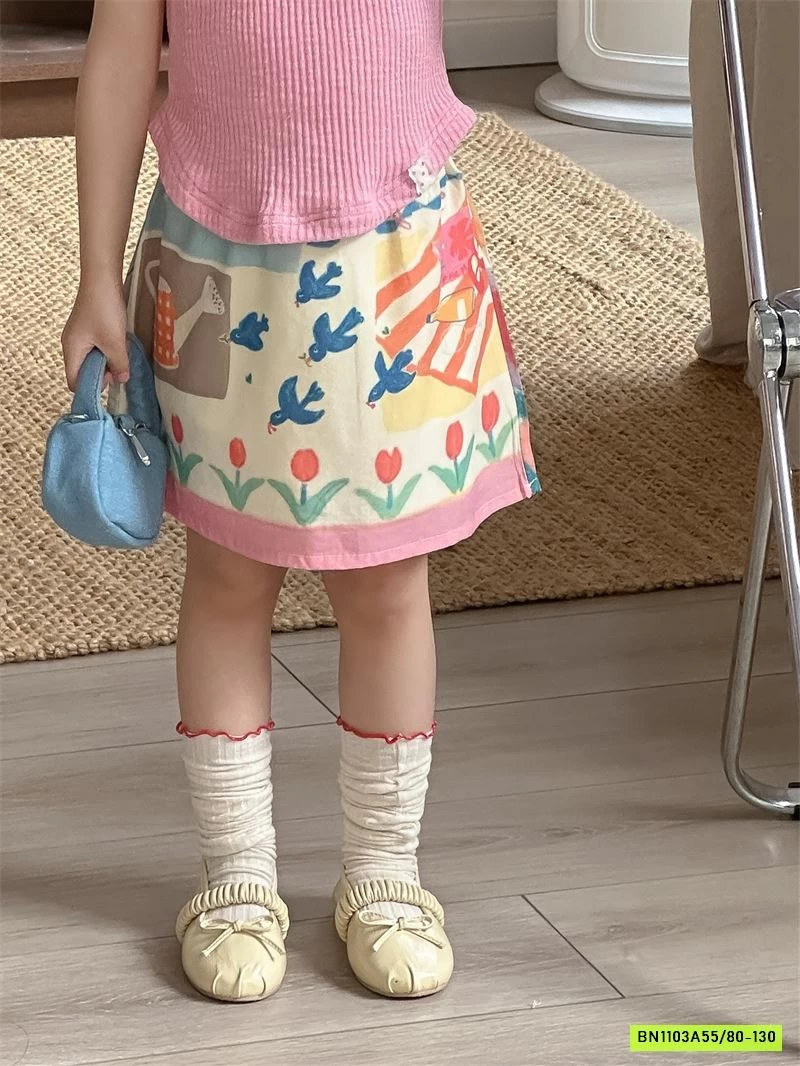 CHÂN VÁY HỌA TIẾT XINH XẮN