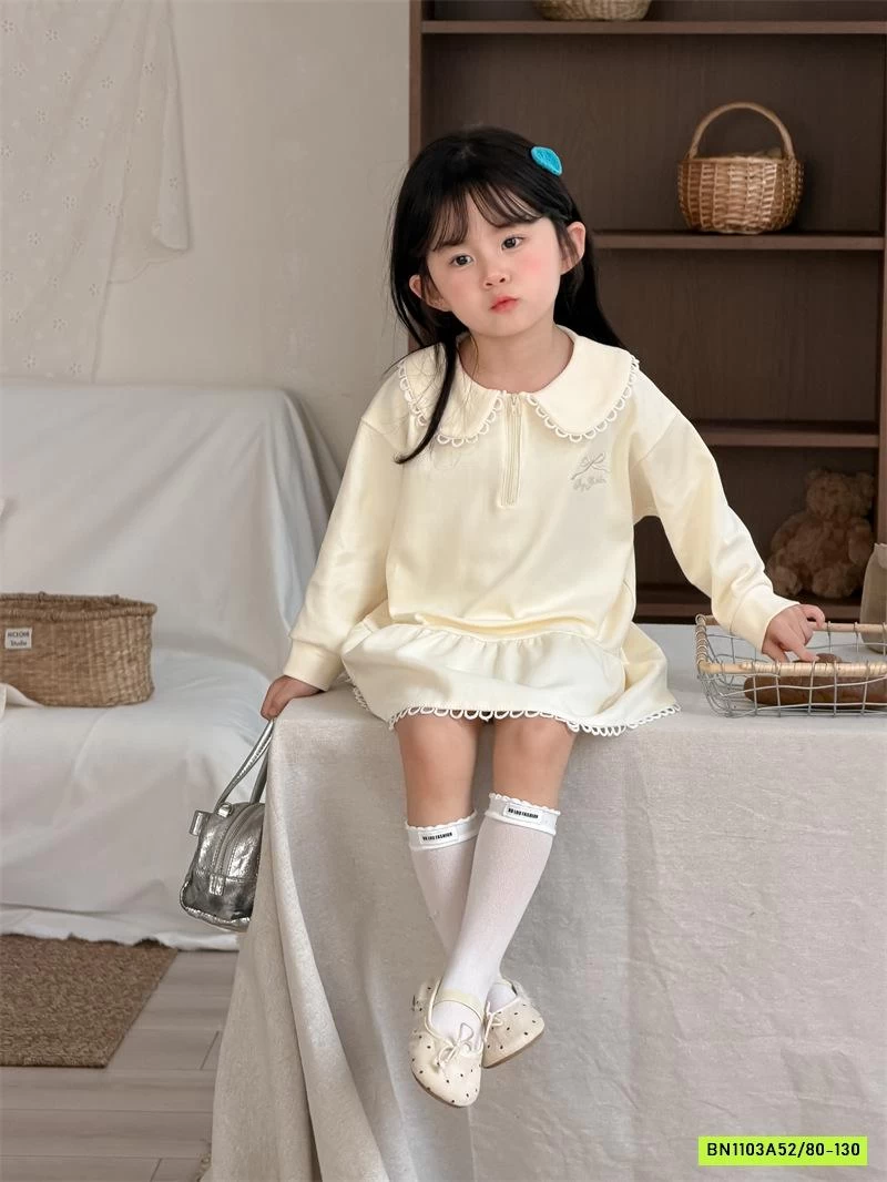 ĐẦM THUN CỔ SEN ĐUÔI CÁ