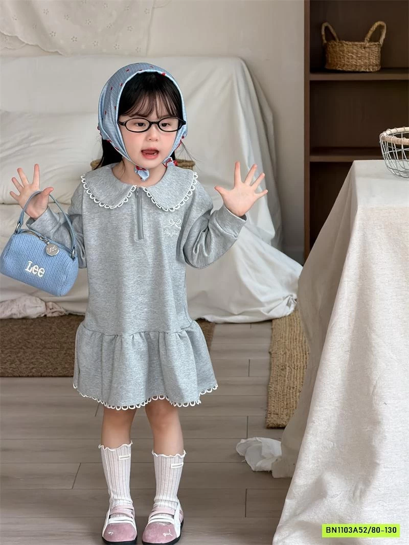 ĐẦM THUN CỔ SEN ĐUÔI CÁ