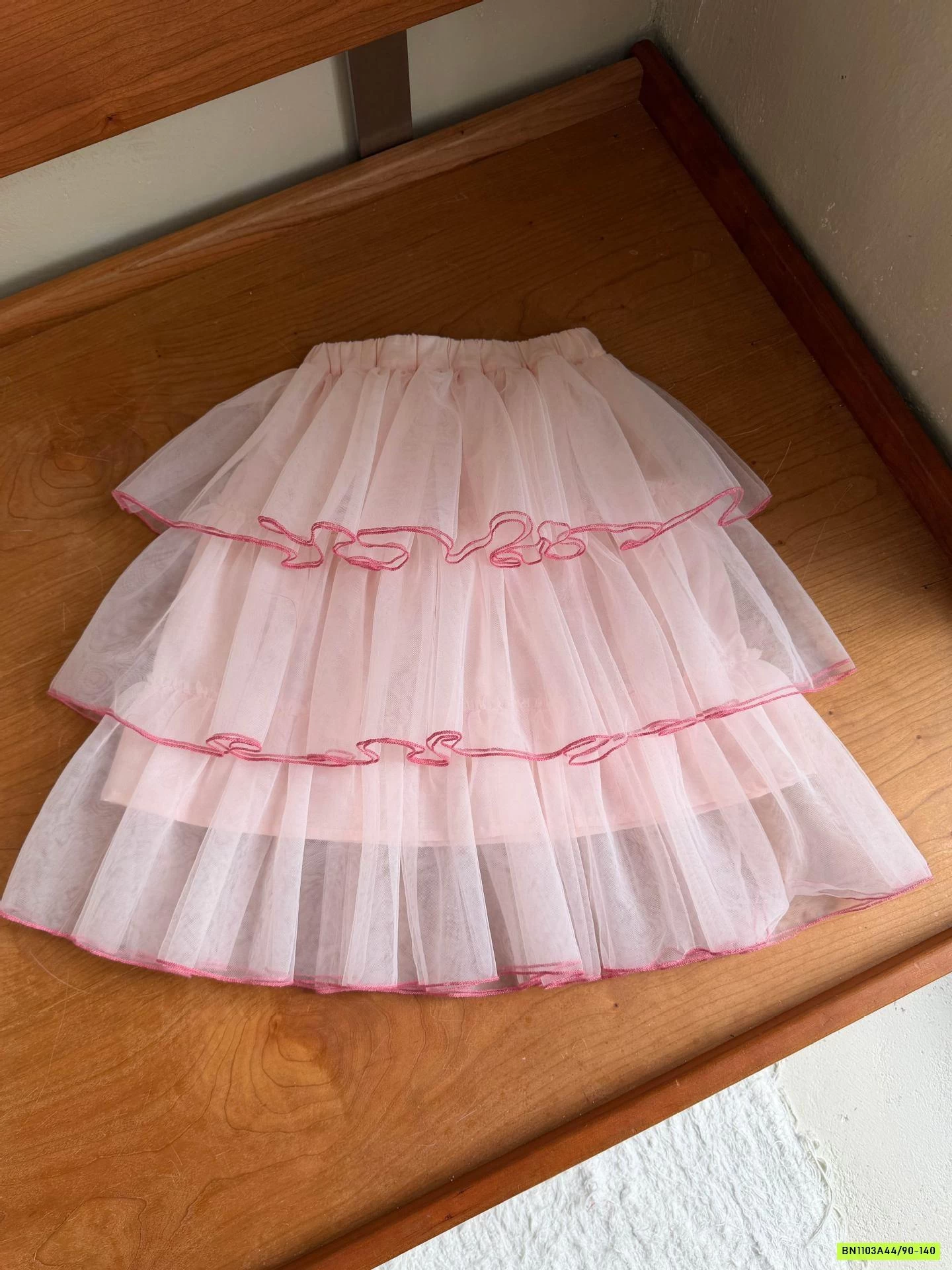 CHÂN VÁY VOAN TẦNG HỒNG NGỌT NGÀO