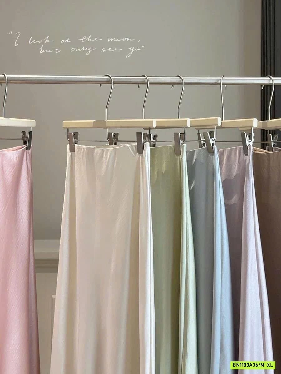 CHÂN VÁY LỤA SATIN ĐUÔI CÁ