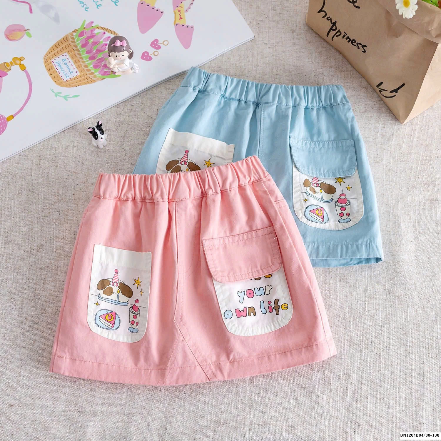 QUẦN VÁY HOẠT HÌNH BÉ GÁI