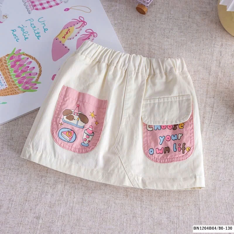 QUẦN VÁY HOẠT HÌNH BÉ GÁI