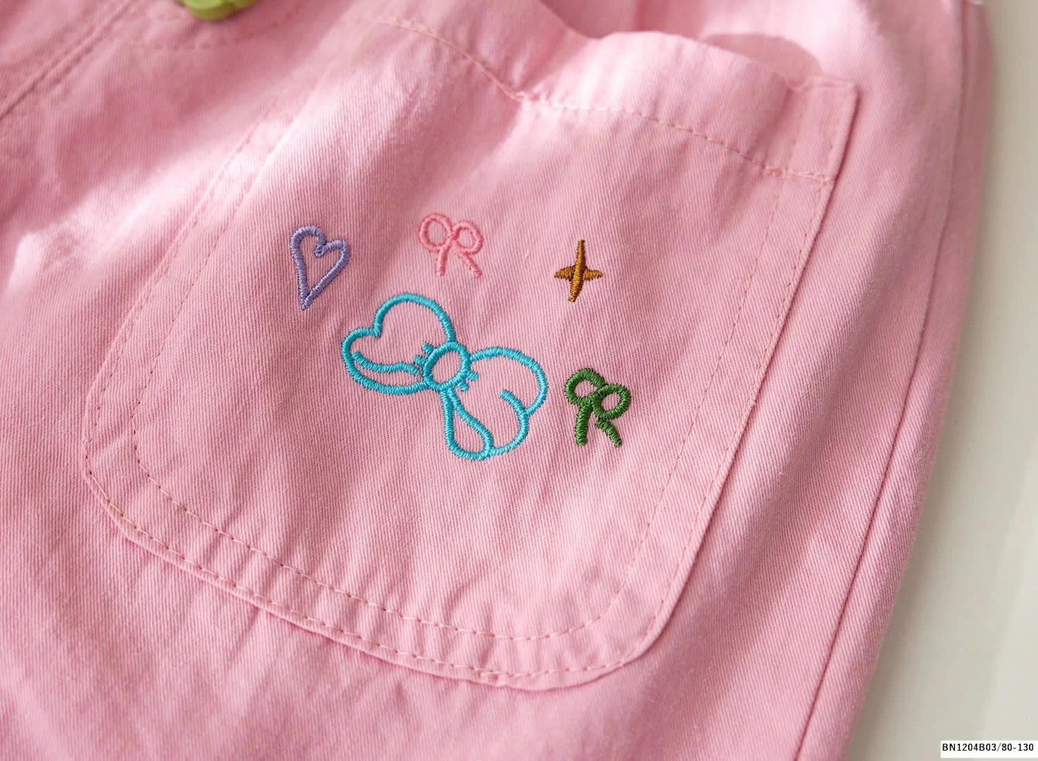 QUẦN SHORT CÚC MÀU TÚI THÊU THỎ