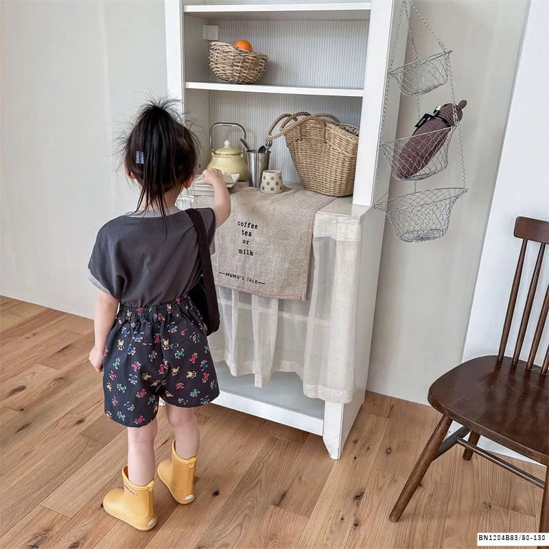 QUẦN SHORT IN GẤU