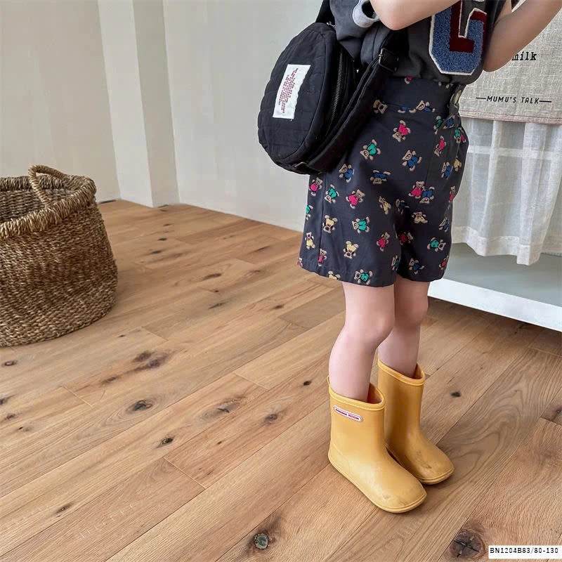 QUẦN SHORT IN GẤU