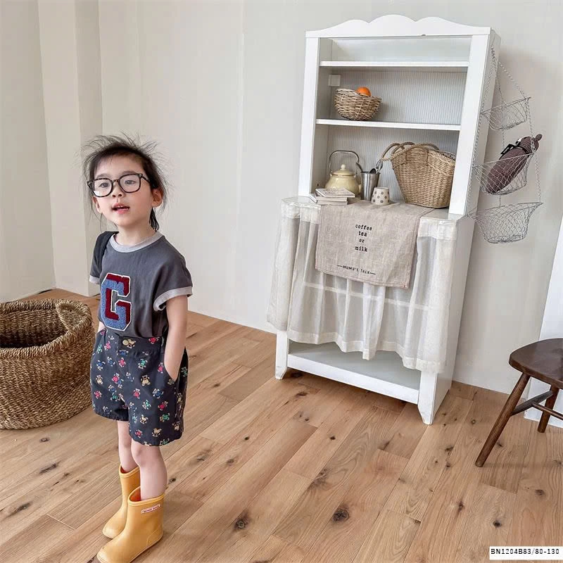 QUẦN SHORT IN GẤU