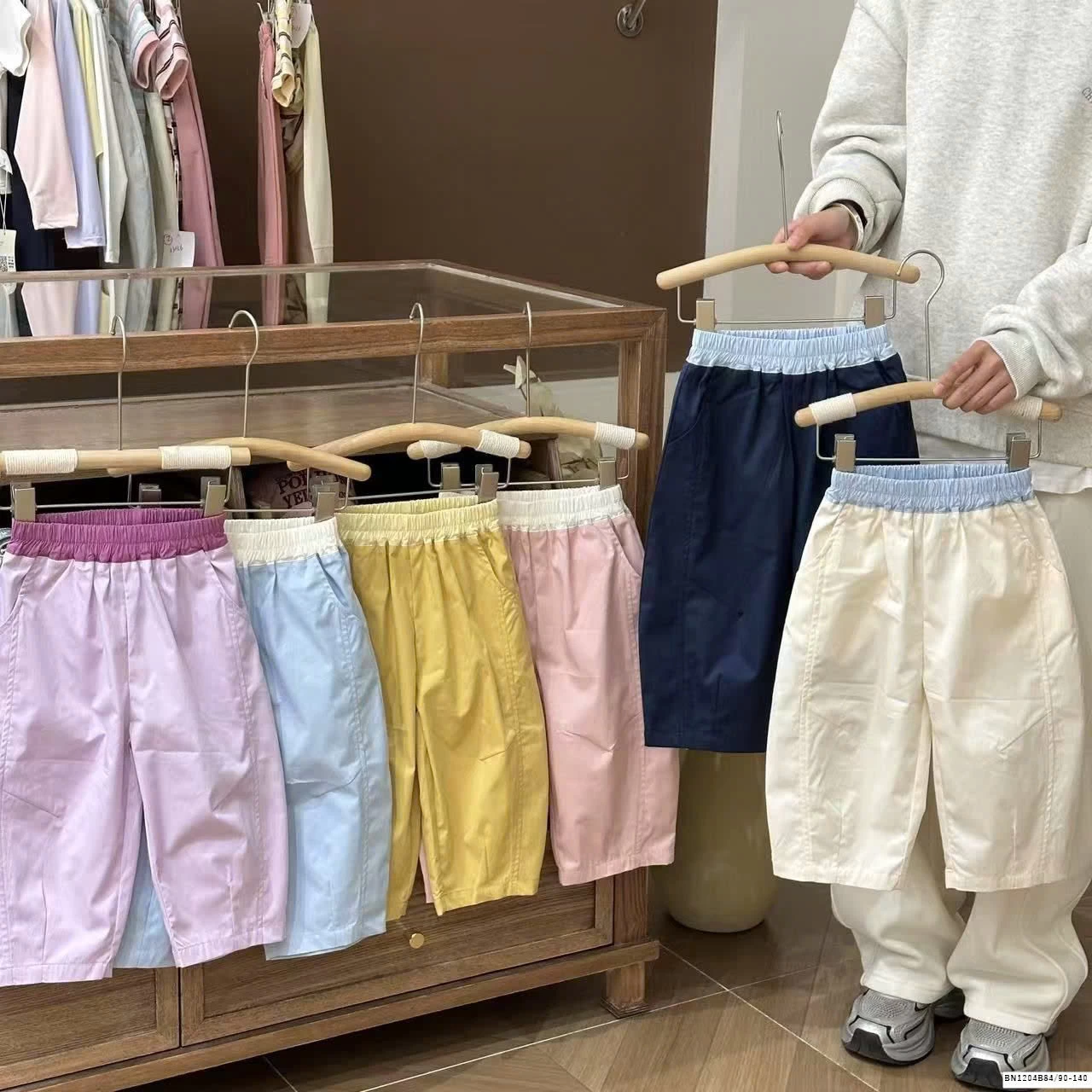 QUẦN SUÔNG PHỐI MÀU CẠP CHUN