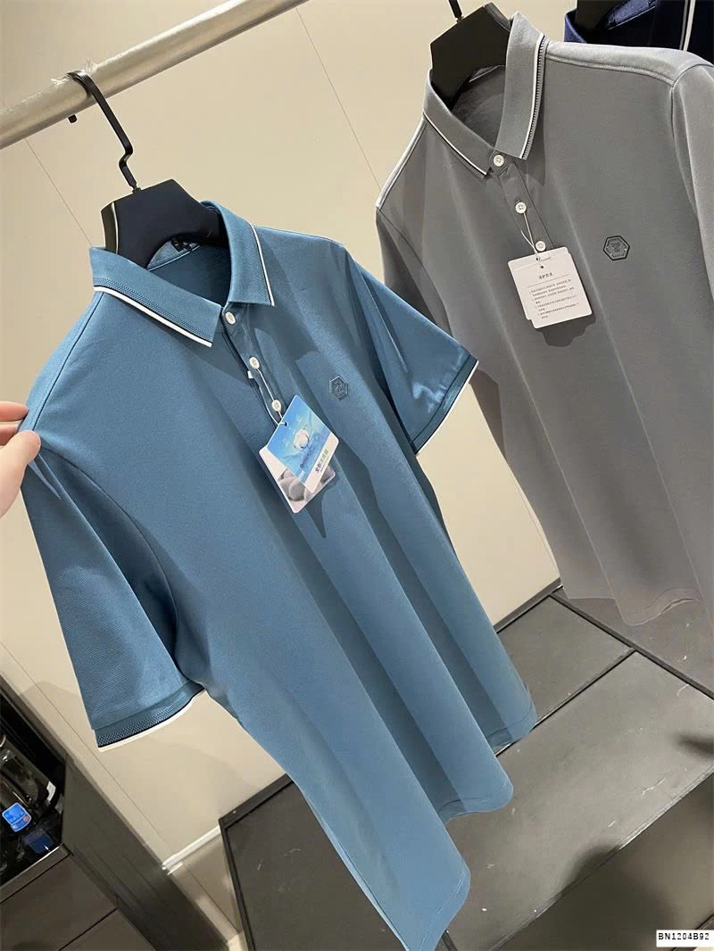 ÁO POLO VIỀN KẺ BASIC CHO NAM