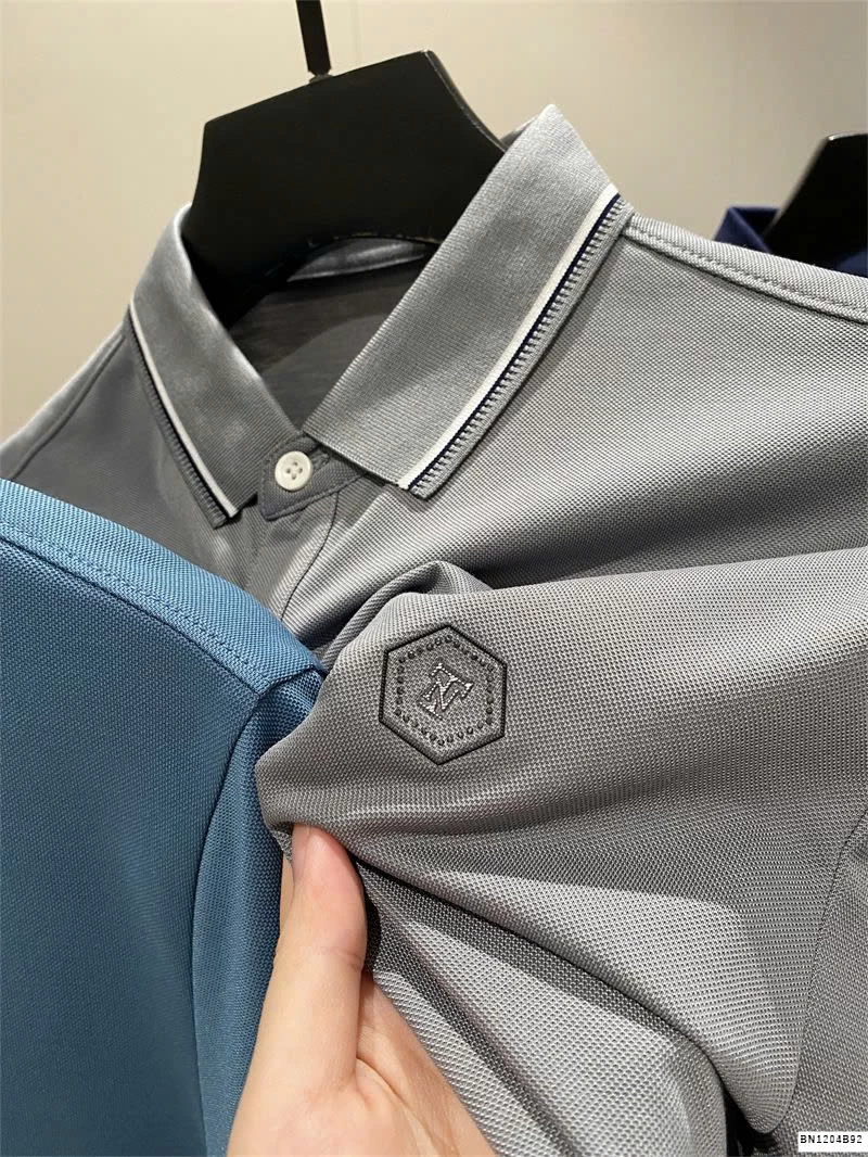 ÁO POLO VIỀN KẺ BASIC CHO NAM