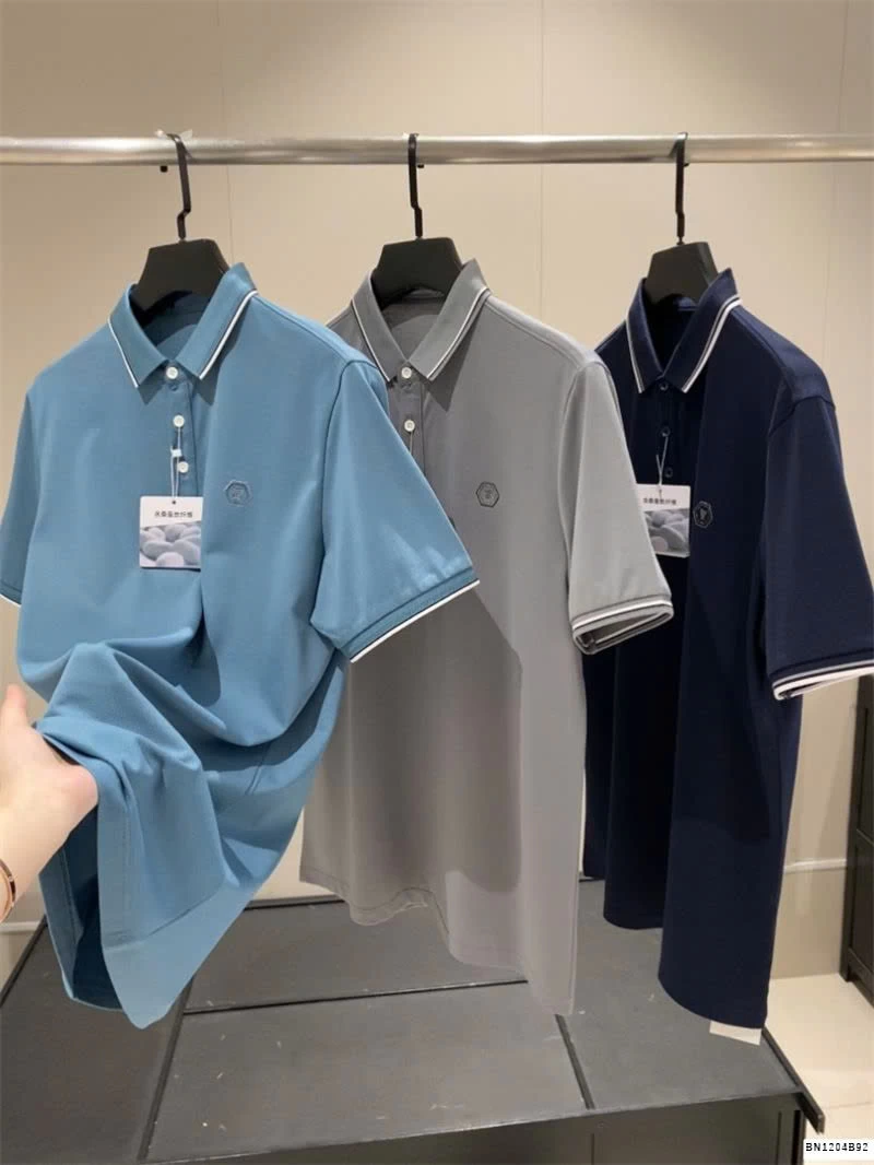 ÁO POLO VIỀN KẺ BASIC CHO NAM