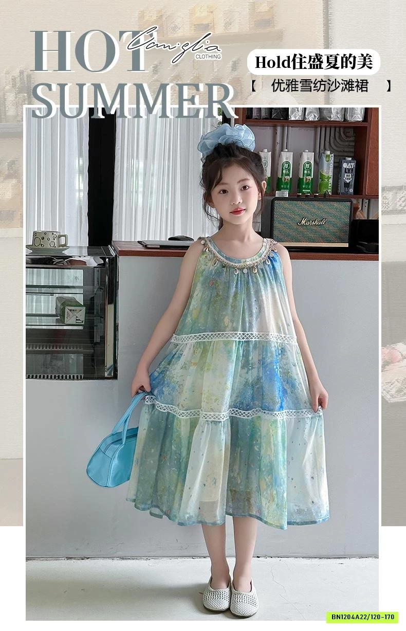 ĐẦM VOAN HOA CỔ YẾM