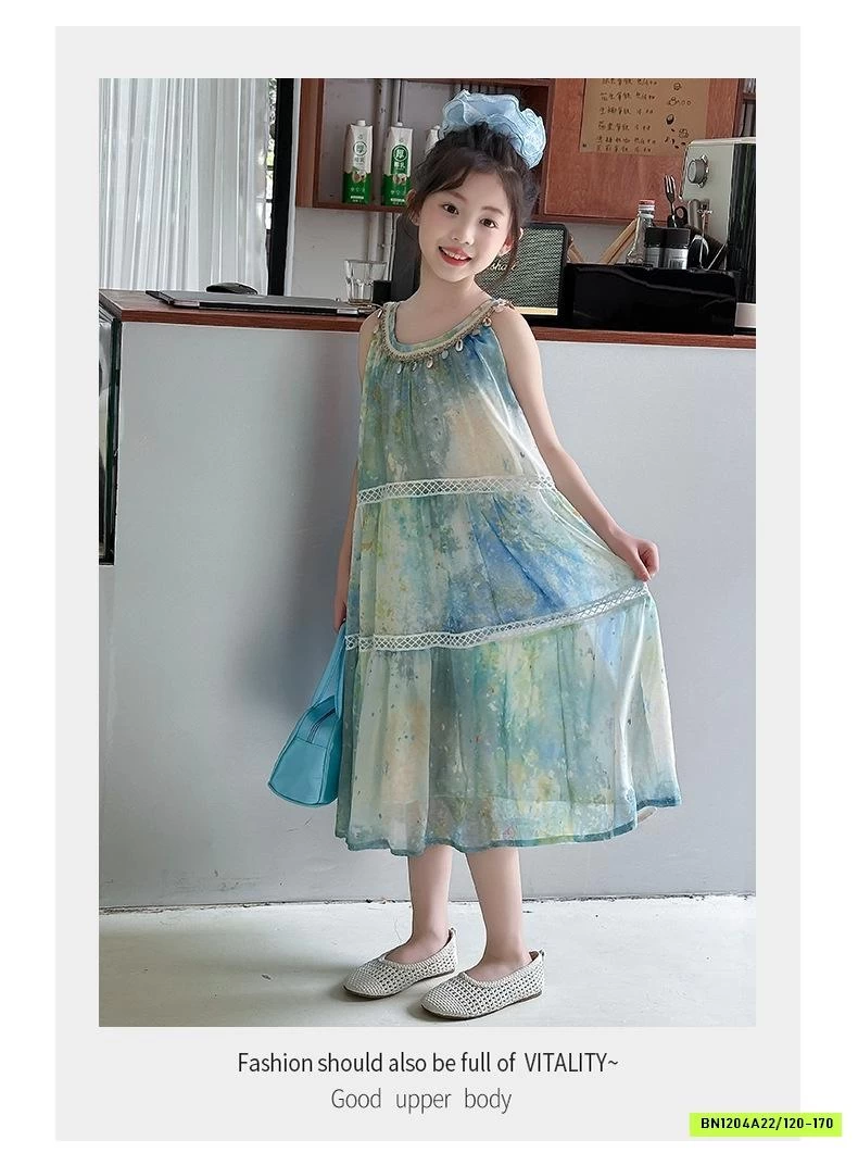 ĐẦM VOAN HOA CỔ YẾM