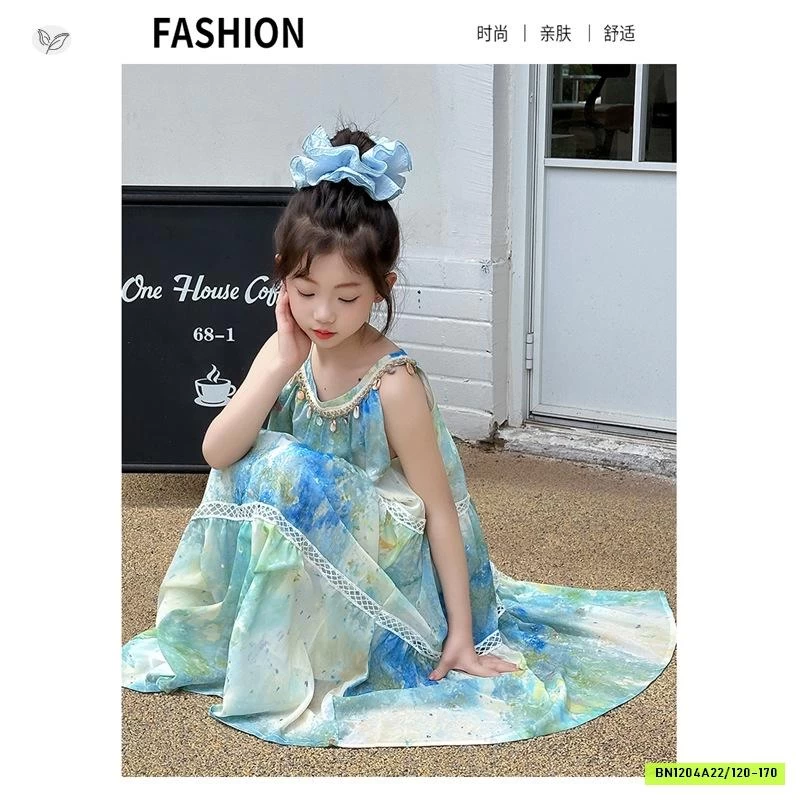 ĐẦM VOAN HOA CỔ YẾM