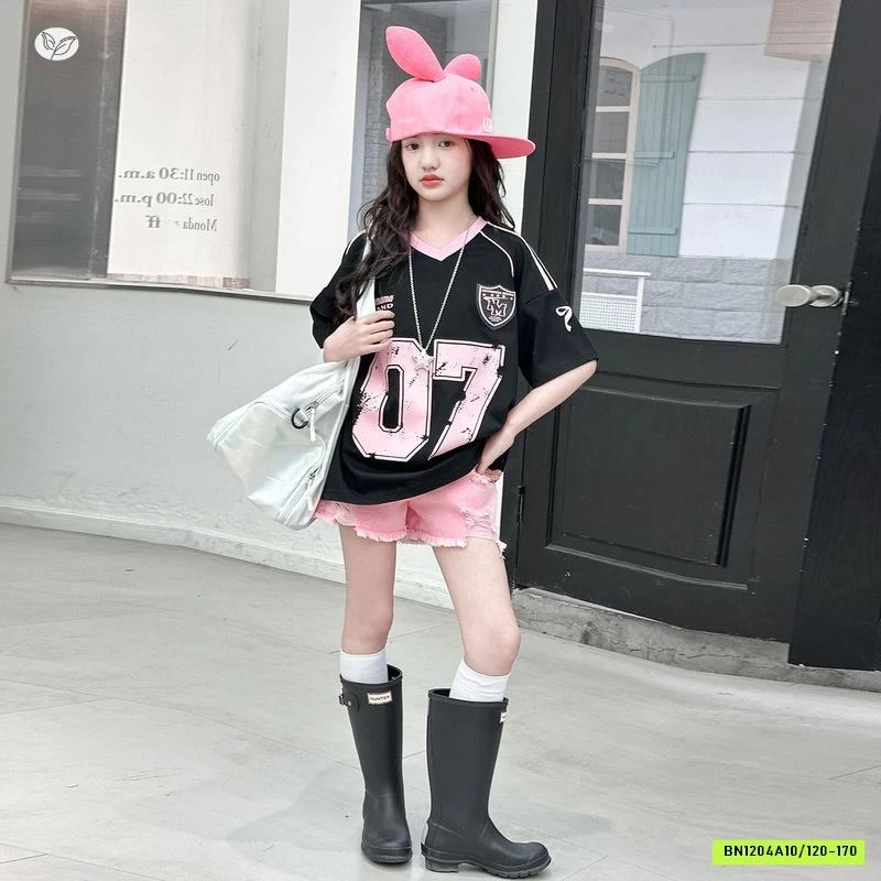 ÁO THỂ THAO 07 MIX SHORT HỒNG