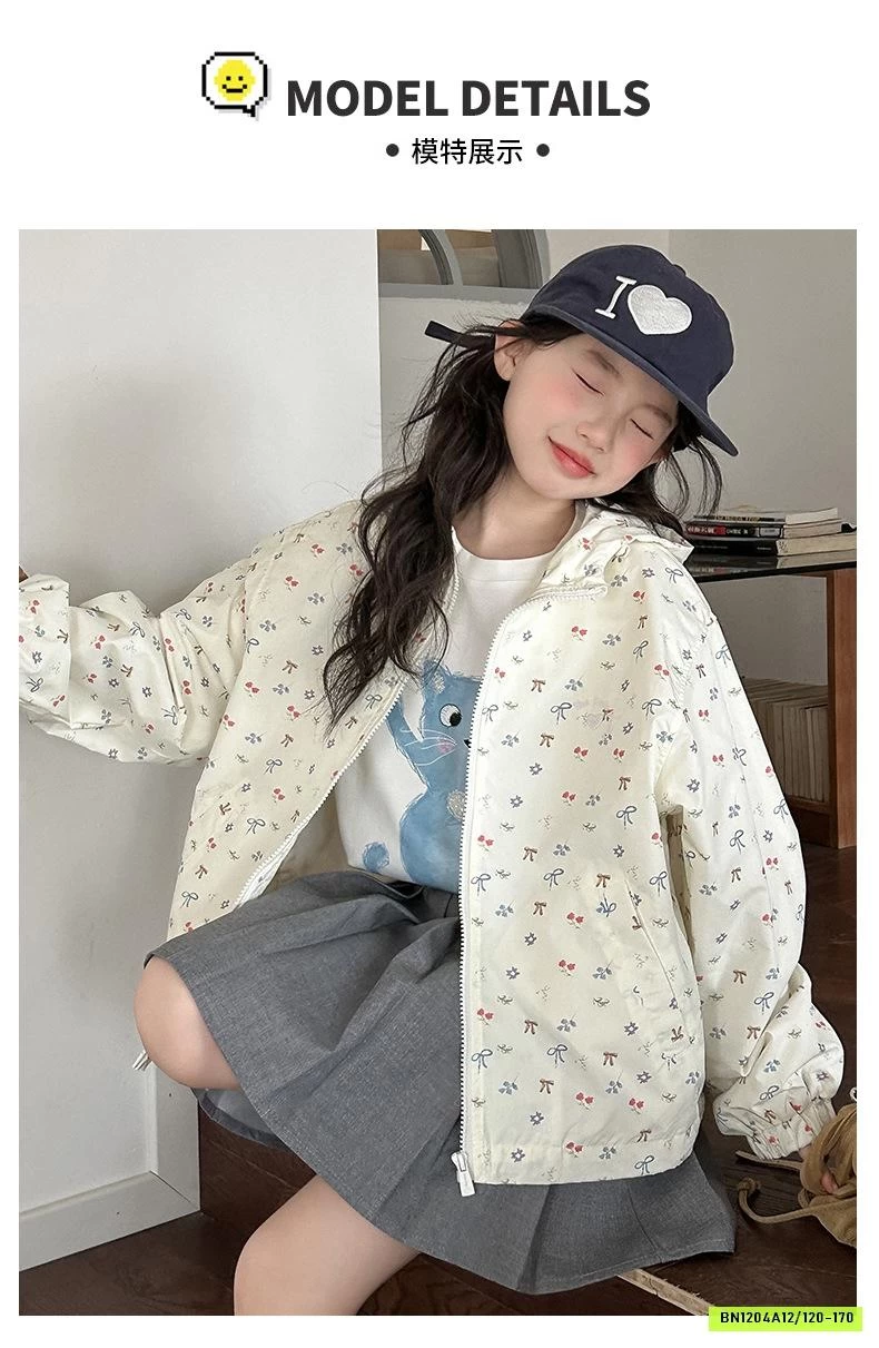 KHOÁC GIÓ CHỐNG NẮNG NƠ NHỎ SZ ĐẠI