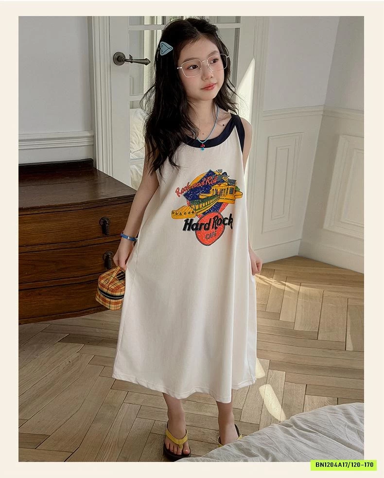 ĐẦM 2 DÂY HỌA TIẾT DÁNG DÀI