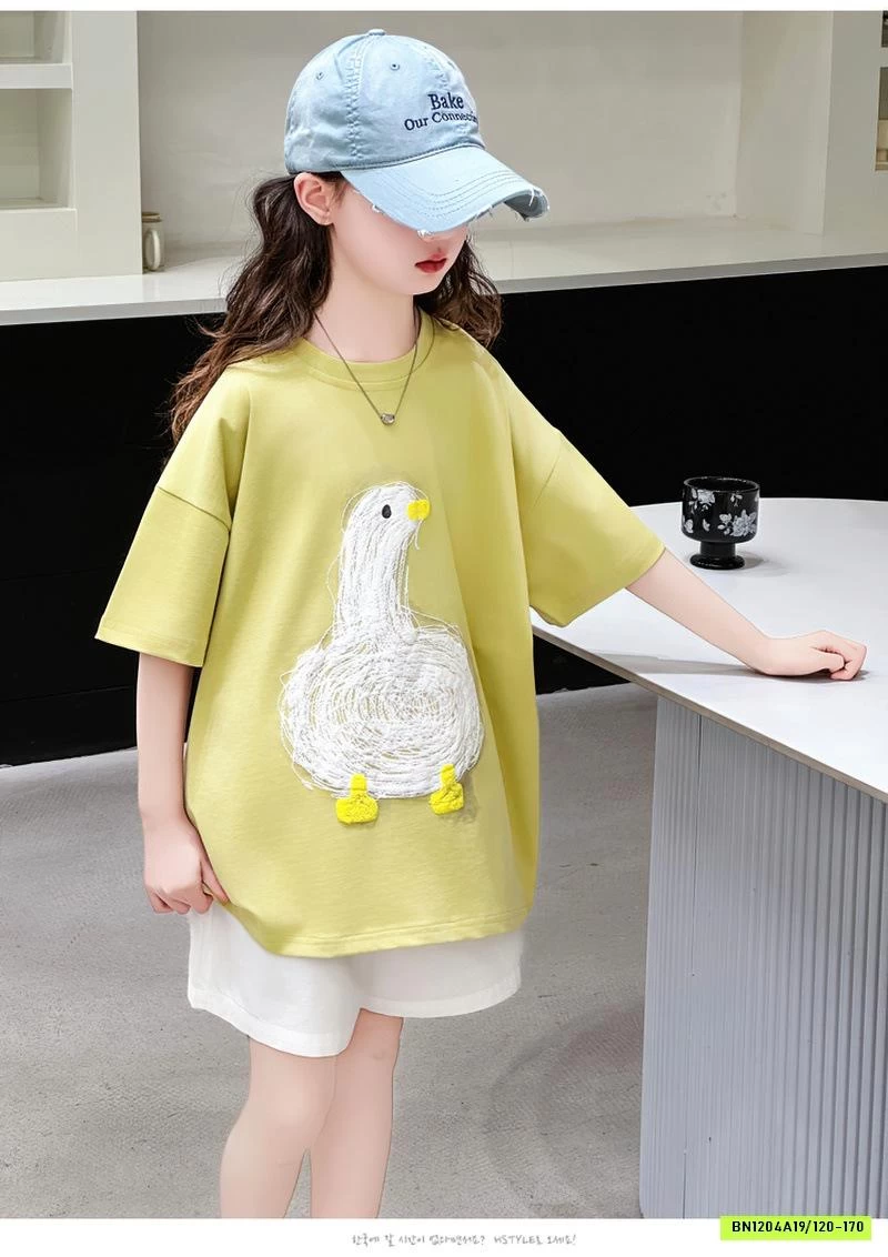 SÉT ÁO VỊT MIX SHORT TRẮNG