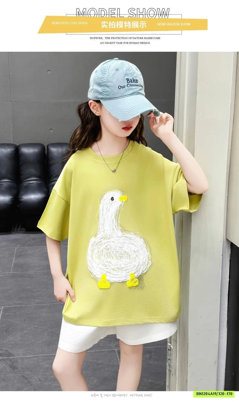 SÉT ÁO VỊT MIX SHORT TRẮNG