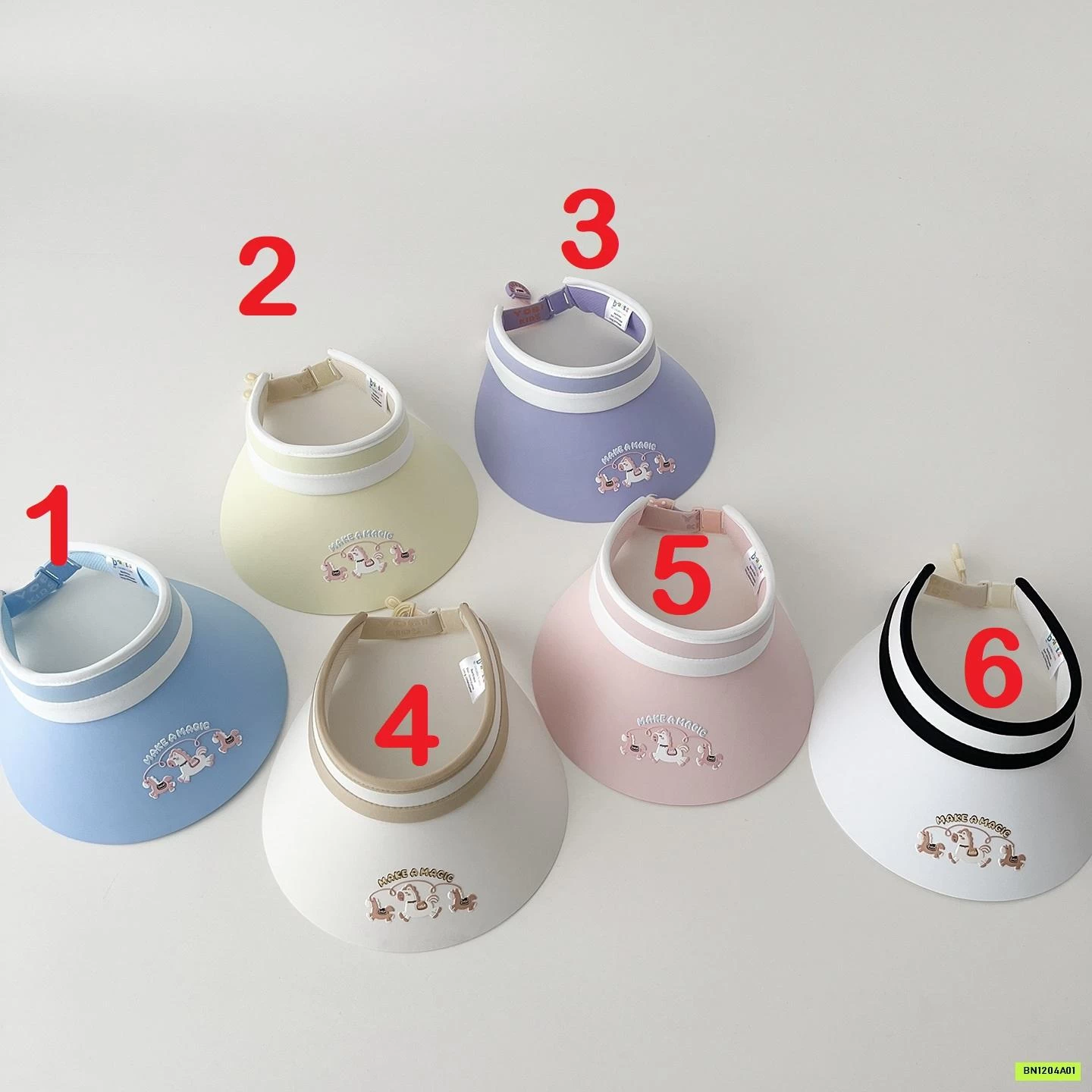 MŨ CHỐNG NẮNG NỬA ĐẦU IN NGỰA NỔI